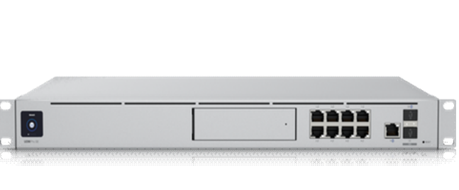 UDM-SE UniFi rack mountable 10Gbps controller gateway with integrated POE switch and 128GB of internal storage